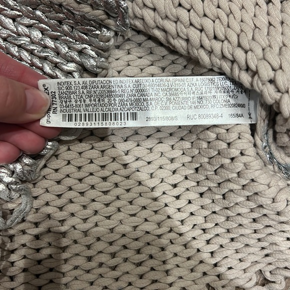 Zara Metallic knit west - Picture 6 of 6